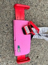 Mifold Grab-And-Go Compact Car Booster Portable Traveling Seat Pink 40-100 Lb