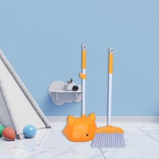 Kids Broom and Dustpan Set Cartoon Cleaning Toys Set for Girls Children Boys