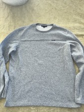 Michael Kors Men  s Logo Heather Gray Crewneck Fleece Sweatshirt Size Large