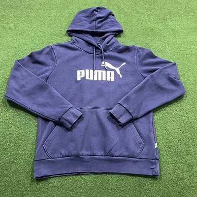 Pull à capuche bleu garçon Puma avec cordon de serrage taille 32 polaire sport - Photo 1/4