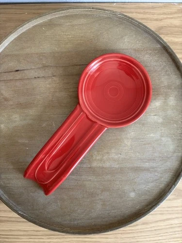 8 1/4" EUC SPOON REST scarlet red FIESTAWARE FIESTA WARE