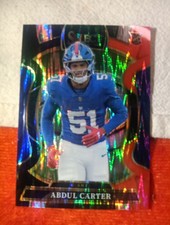 2025 Panini Select - Concourse Abdul Carter #95 Red & Blue Shock Prizm (RC)