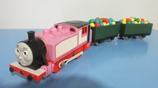 Thomas & Friends Trackmaster ROSIE Motorized Train w/ Balloon Cars COMPLETE SET!