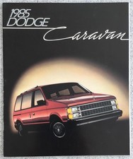 DODGE Caravan LF USA Car Sales Brochure For 1985  81-205-5015 8/84 (370M)