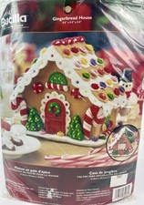 Bucilla Gingerbread House Felt Applique Christmas Kit 85261 Holiday New