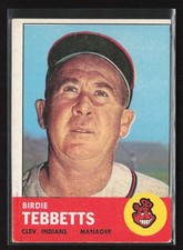 1963 Topps #48 Birdie Tebbetts - VG/EX Set Break!