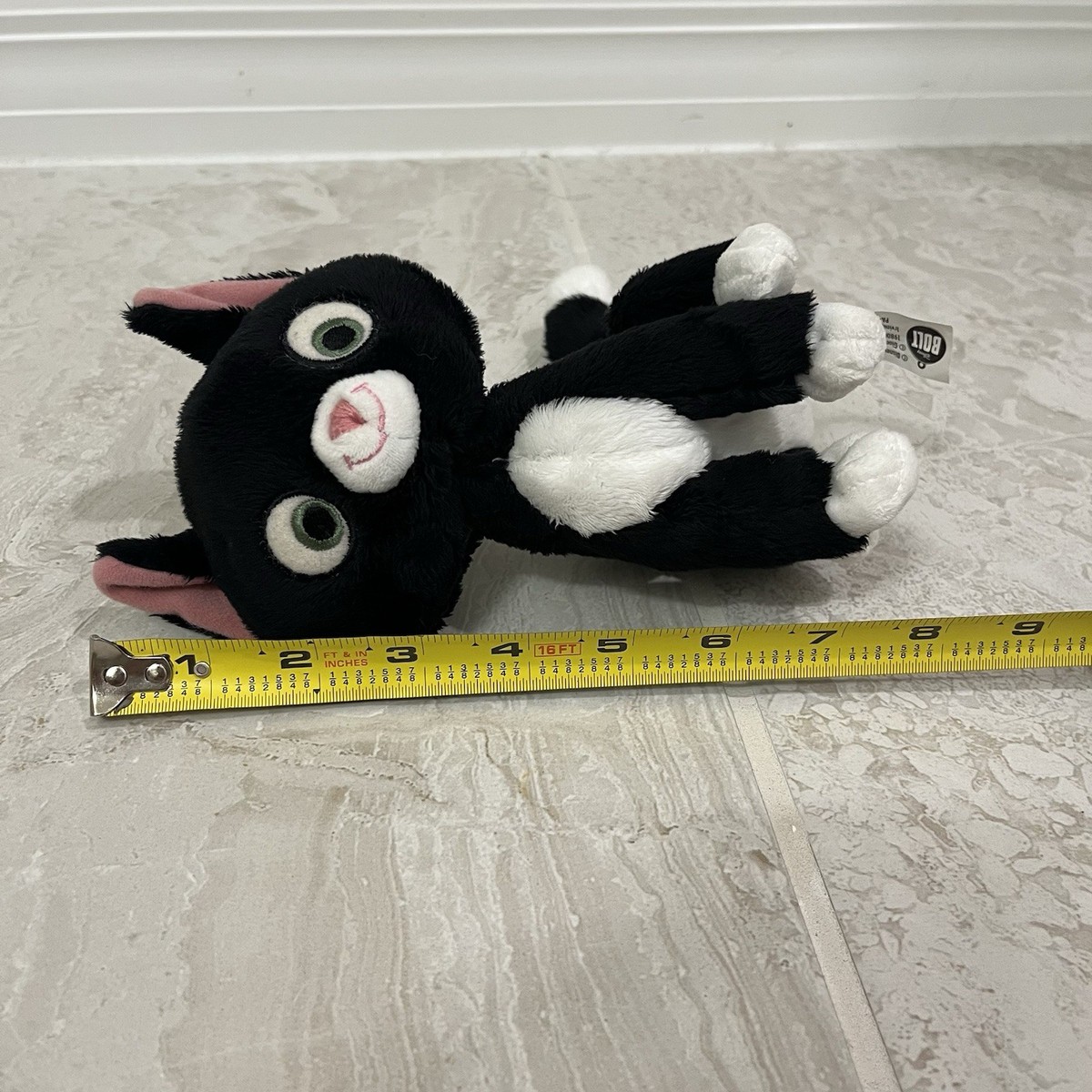 ディズニー　BOLT　ミトンズ　マスコット Disney Bolt Mittens Plush Cat Black white Kitten Sitting Store