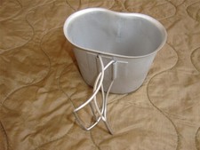 USMC Army Military Surplus Stainless CANTEEN CUP Utility Pot Mess Kit USGI MRE