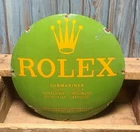 Vintage Rolex Watches Submariner Porcelain Enamel Metal Advertising Sign