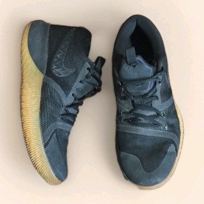 Nike Zoom Assersion Basketball Sneakers Men's Sz 8 Black / Gum Sporty Activewear