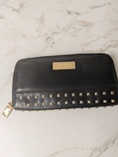 Bebe Black Brooklyn Studded Wallet