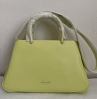 NWT Kate Spade Grace Fine Grain Leather Medium Satchel Bag $398 Bosc Pear