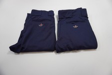 2 Alleson Med Adult Navy Blue Softball/Baseball Pants Polyester w/belt loop