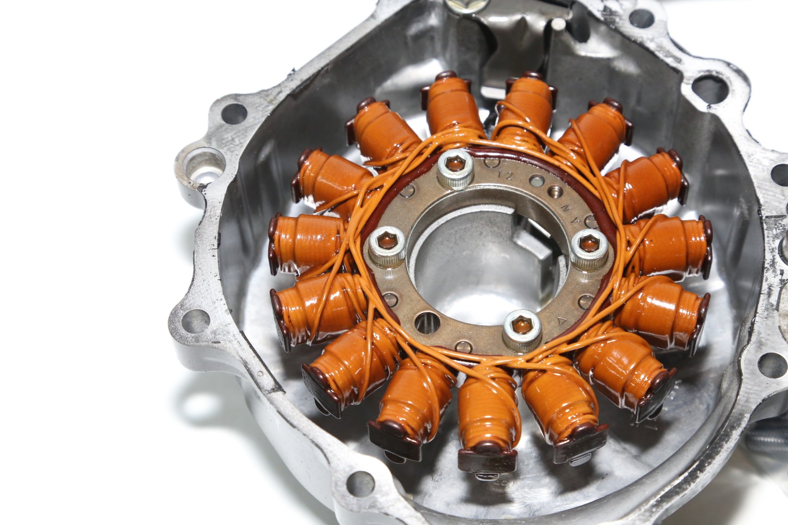 07-12 Honda Cbr600rr Stator Generator Alternator Magneto & Cover OEM 