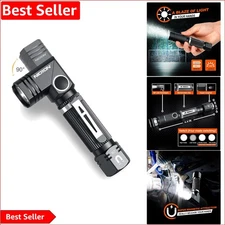 Compact 90 Degree Tactical Flashlight - 600 Lumens,  Waterproof & Magnetic
