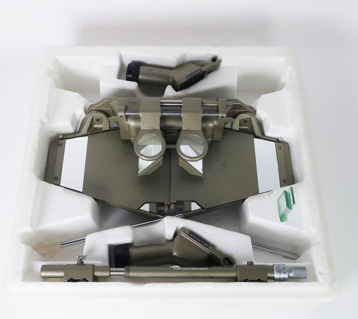 Vintage Wild Heerbrugg ST4 Mirror Stereoscope Parallax Bar