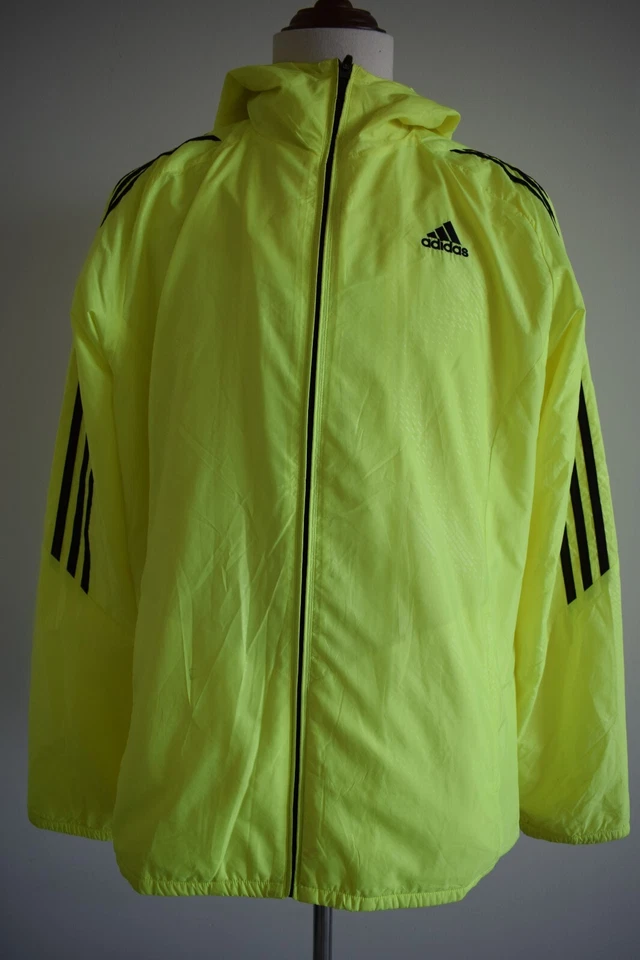 Adidas Yellow Wind FZ running jacket Genuine Adidas Size (M) great condition - Image 2 of 4
