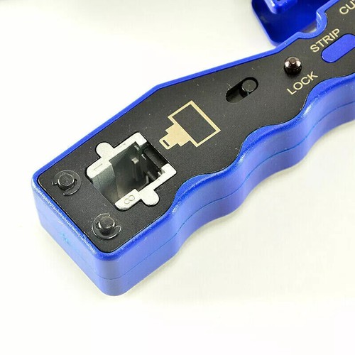 RJ45 Pass Through Crimping Tool for Cat5e Cat5 Cat6 Plugs Connector Network - Picture 7 of 12