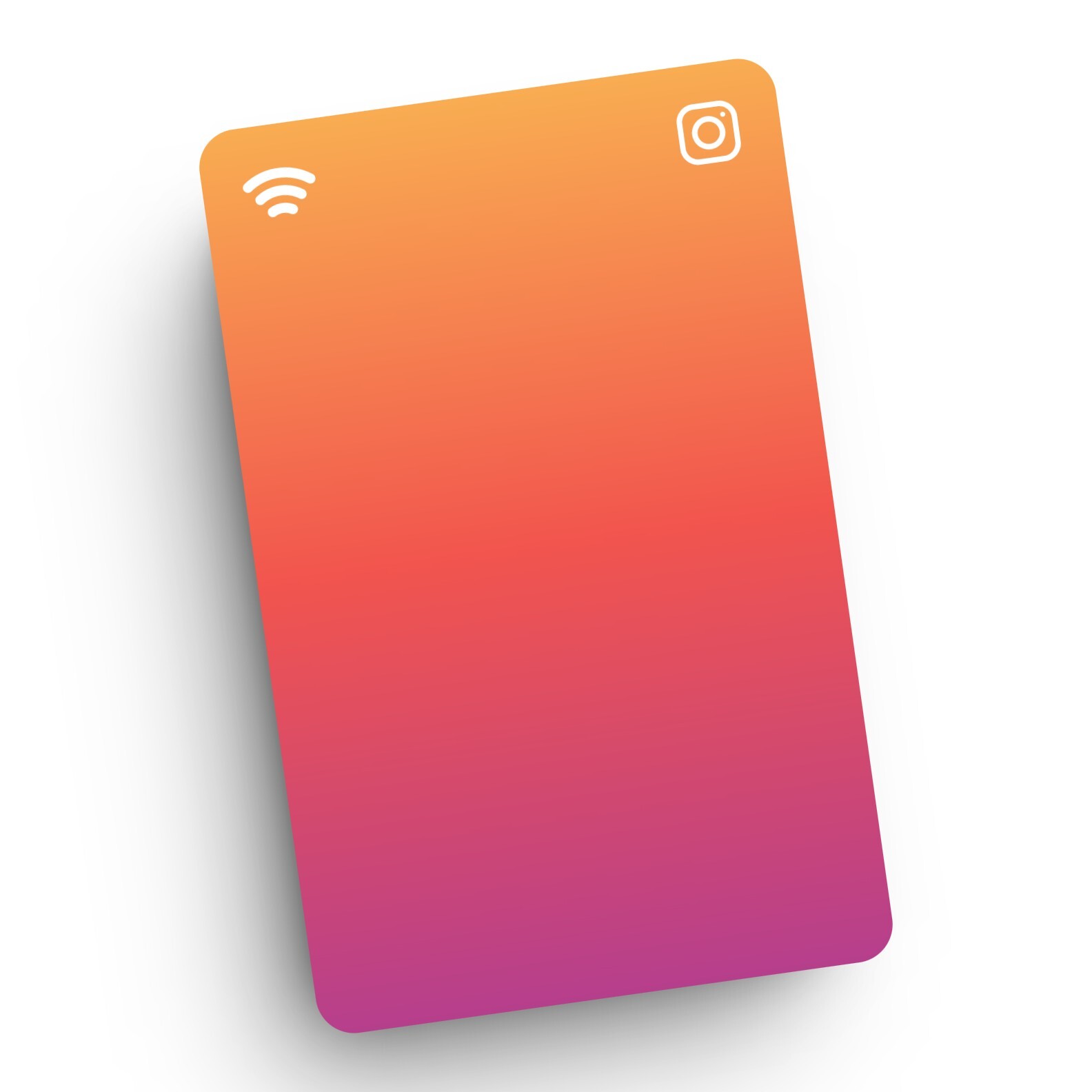 Carte NFC Instagram en plexiglas noir pour booster vos abonnés