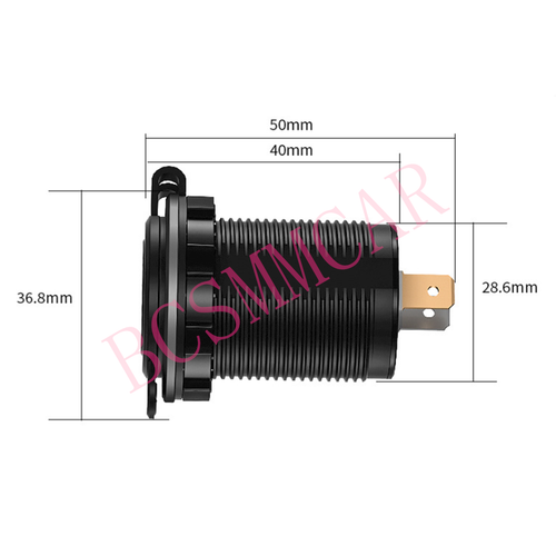 Type-C USB Car Charger Adapter 3 Port Phone Fast Charging Socket Power Outlet - 第 12/12 張圖片