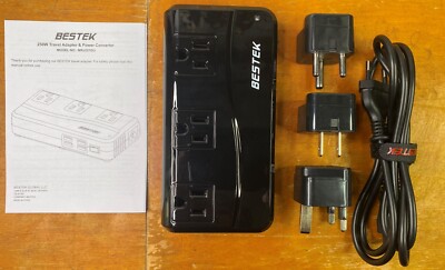 Bestek Universal Travel Adapter MRJ201GU Power Voltage Converter w/4 USB Port