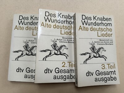 Des Knaben wunderhorn. alte deutsche lieder.dtv Gesamtausg., Vollständ. Ausg. in
