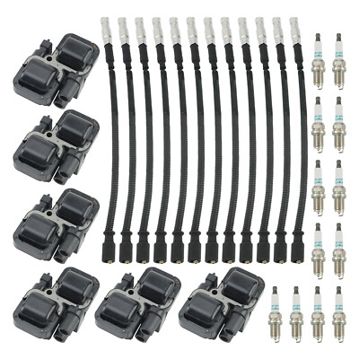 【SPARK】Mercedes-Benz C-Coupe 2012 #S19 6 Ignition Coil &12 Wireset &Spark Plug for MercedesBenz C