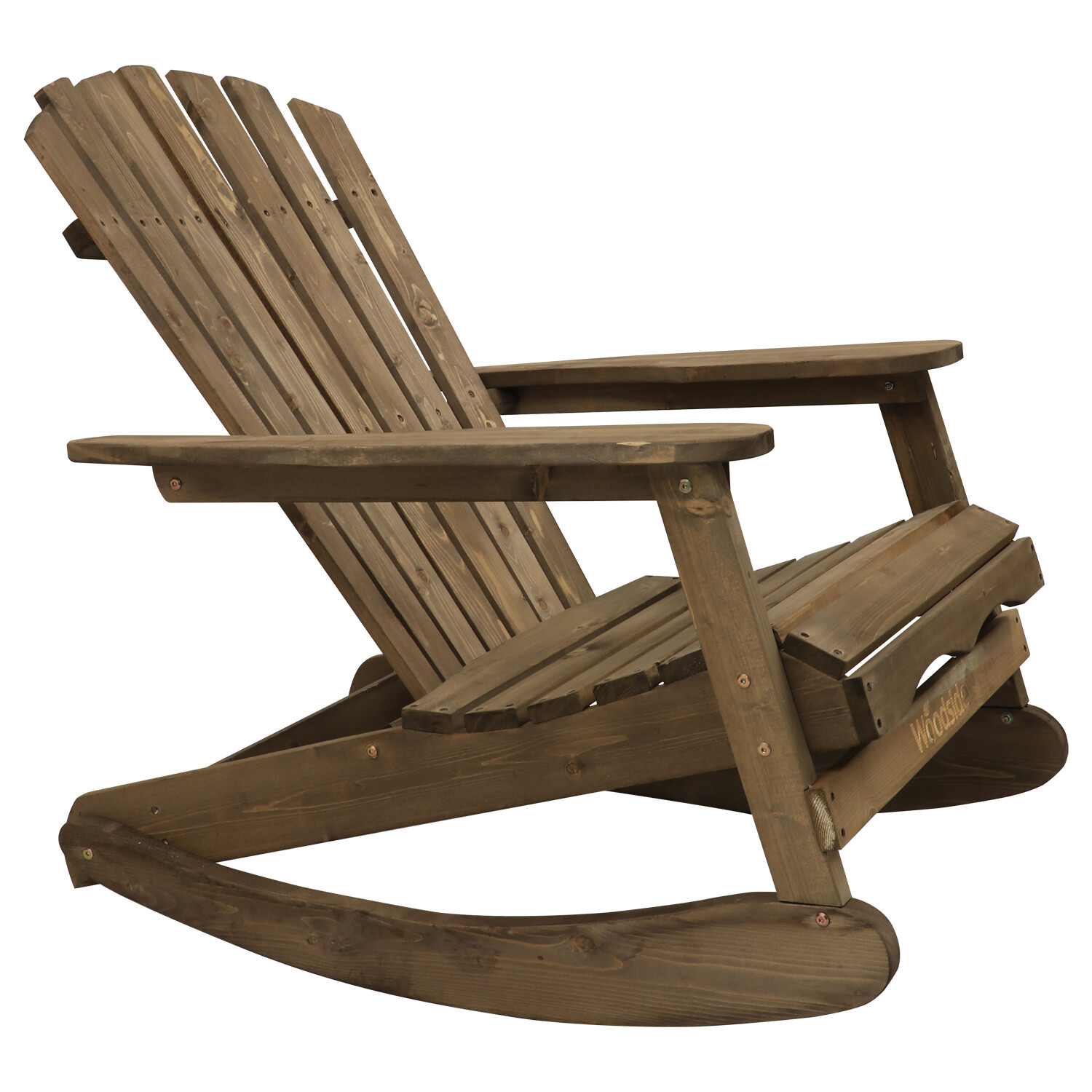 Woodside Rocking Adirondack Chair Outdoor Wooden Garden Patio Furniture