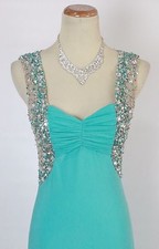 NWT Prom Formal Cruise Dress SIZE 1 Gown $190 New Mint Long Dress Blondie Nites