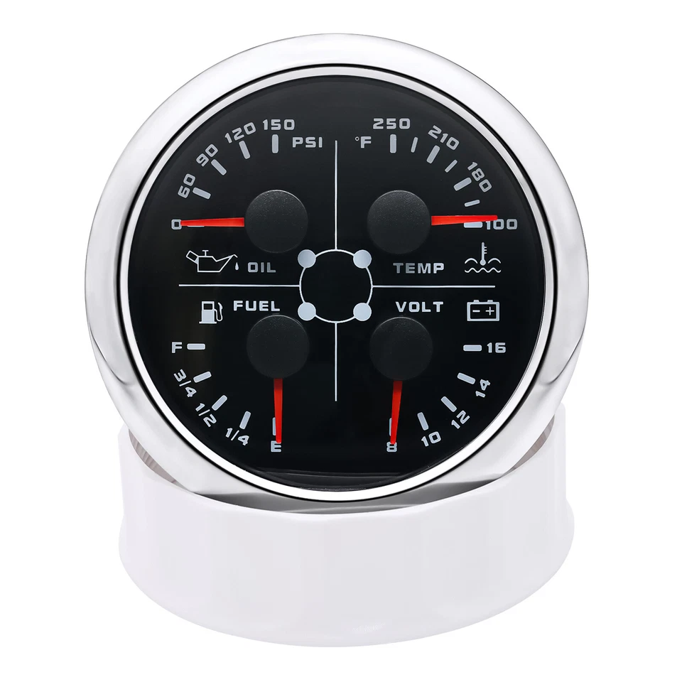 85mm GPS Speedometer 0-120MPH with Tachometer 0-8000RPM 4 in 1 Gauge with Sensor - Image 3 of 4