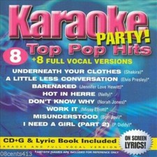 Karaoke Party: Top Pop Hits by Karaoke Party CD  Lyric Book  Disc Only 