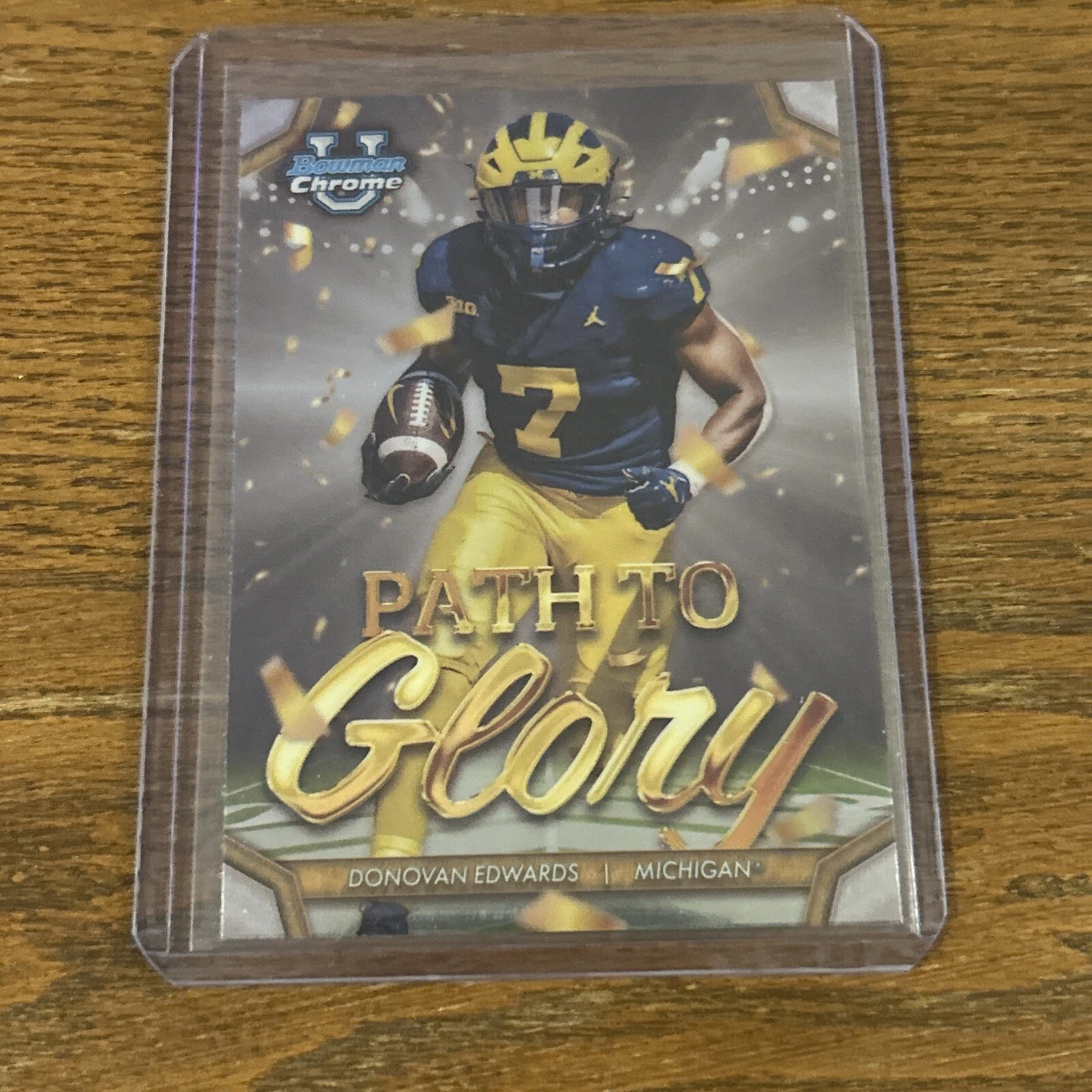 Donovan Edwards trading card