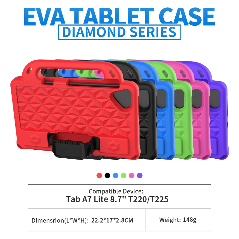 Kids Shockproof EVA Case Stand Cover For Samsung Galaxy Tab A 8.0 A7 A8 S6 S7 S8 - Image 3 of 4