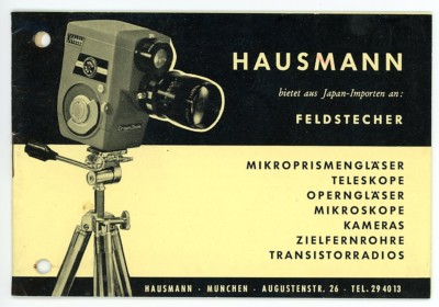 HAUSMANN MÜNCHEN Händlerprospekt KAMERA IMPORT TOPCON, SAMOCA, FERNGLÄSER (X9042