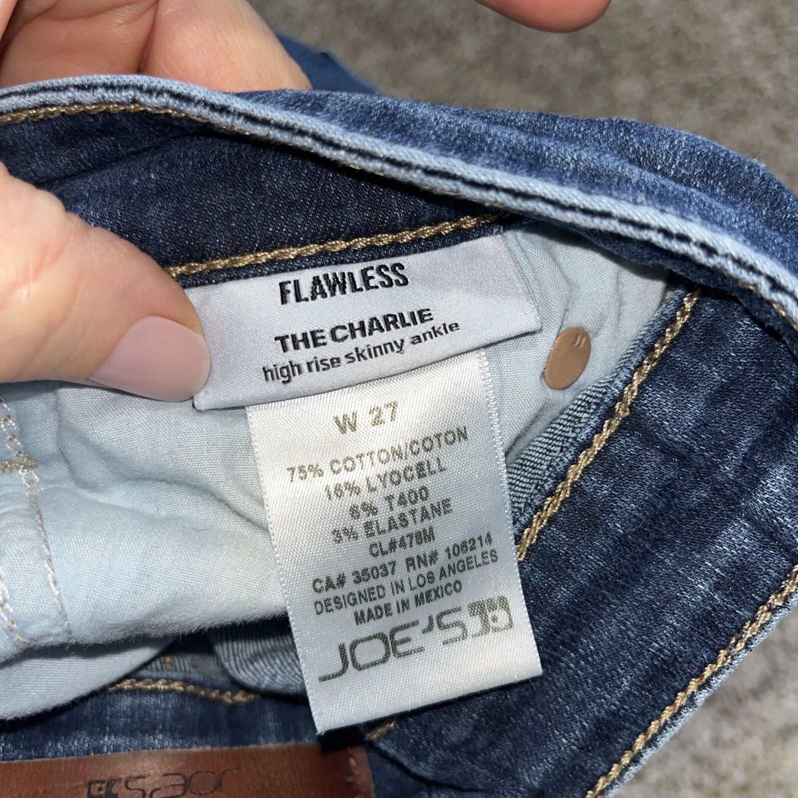 Joe’s Jeans The Charlie Flawless High Rise Skinny Ankle Jeans Women's Size 26 - View 5