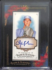 2009  Topps Allen and Ginter Mini Framed Autograph #AGA-CK Clayton Kershaw