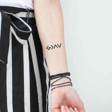 Temporary Tattoo - Set of 4 God is Greater Than My Highs and Lows