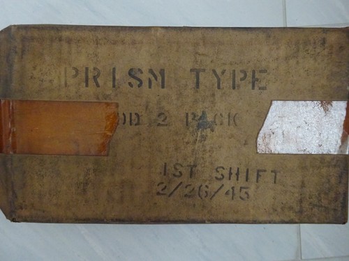 Original WWII US Scope Prism for Sherman Tank Periscope in Box M4 Shellmar 1944 - Bild 7 von 10