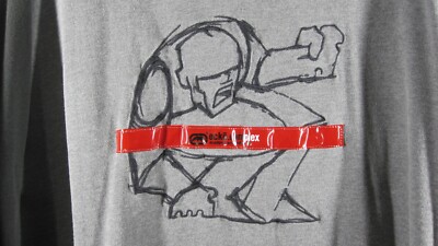 Marc Ecko Sweatshirt Men's XL Gray Colorblock Streetwear Hip Hop Rhino 90's VTG