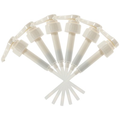 6pcs Syrup Pumps Coffee Syrup Pumps Plastic Pumps Gallon Pump Dispenser Pumps