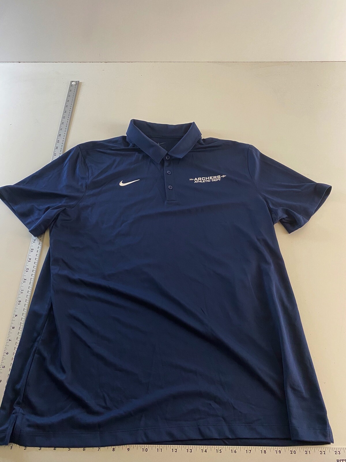 Nike Archers Athletic Department POLO SHIRT XL Extra … Gem