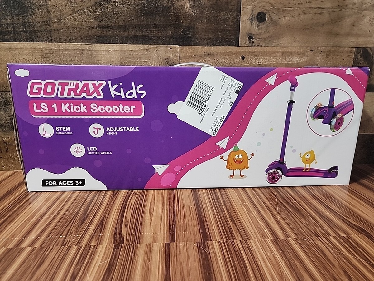 GoTrax - LS1 3-Wheel Kick Scooter - Purple | eBay