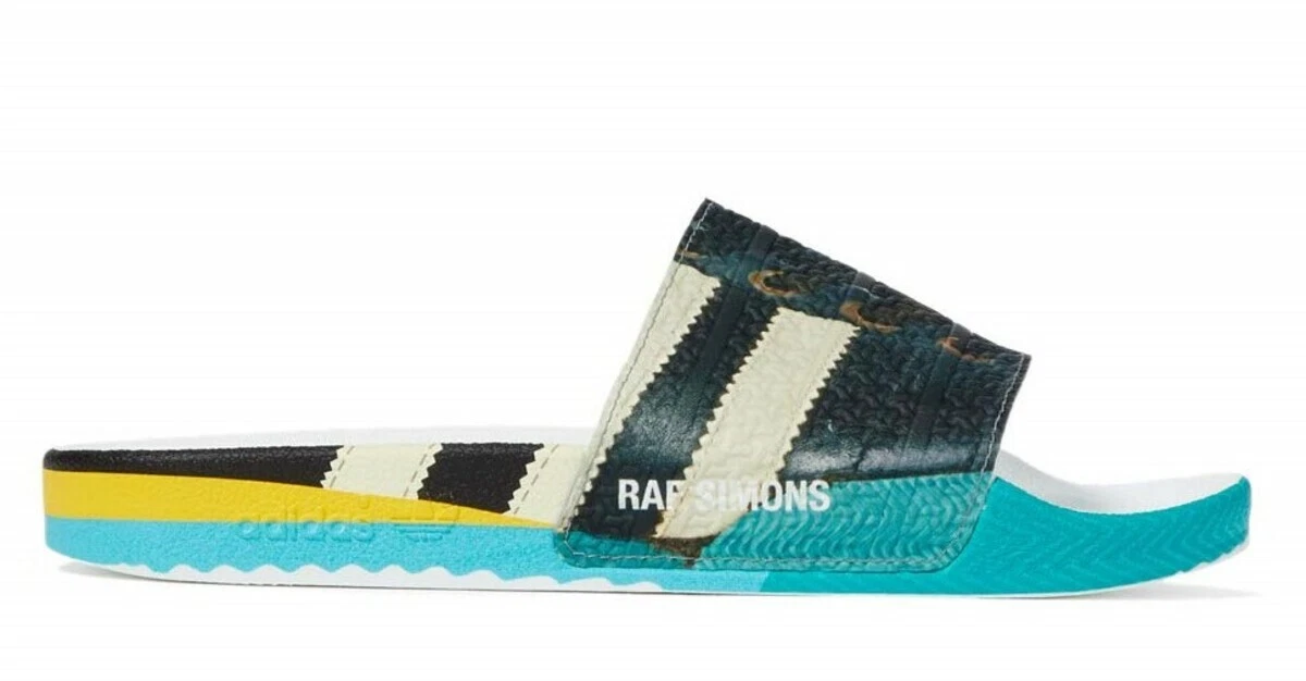RAF SIMONS x ADIDAS Samba Adilette Trompe L oeil Men s Slides Sandal US 9 NIB