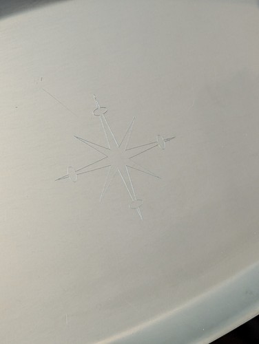 MCM Mirro Medallion Satellite Atomic Starburst serving tray 50s Vintage - Picture 4 of 10