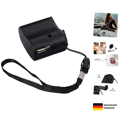 Handgenerator USB Ladegerät Tragbarer Dynamo Stromgenerator für Reisen Campin...