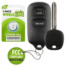 Replacement For 2004 2005 2006 2007 Toyota Highlander Key + Fob Remote
