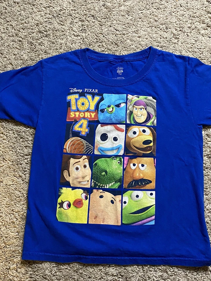 Lote de 3 camisetas para niños pequeñas S 6/7 manga corta Toy Story 4 Taco Time Surf Shop Foto 2 de 4