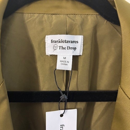NWT The Drop Women's Military Olive Peak Lapel Blazer SZ M - Picture 5 of 5