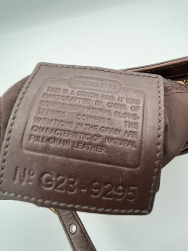 Coach Handtasche G23-9295 Braun Mini Leder DEMI Pouch Handbag Bag Style Vintage - Bild 3 von 7