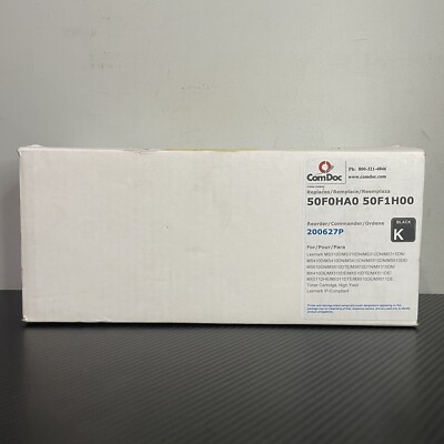 Lexmark 501H Compatible Black High Yield Toner Cartridge 50F1H00 for MS310D